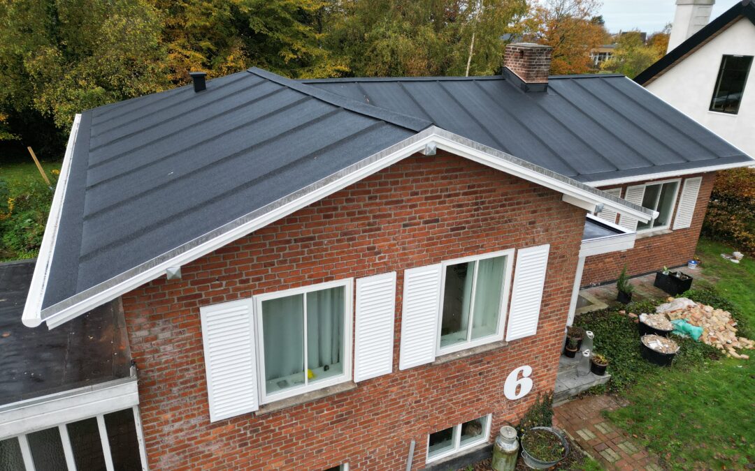 Tagpaptag med listedækning