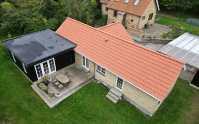 Naturrød tegltag